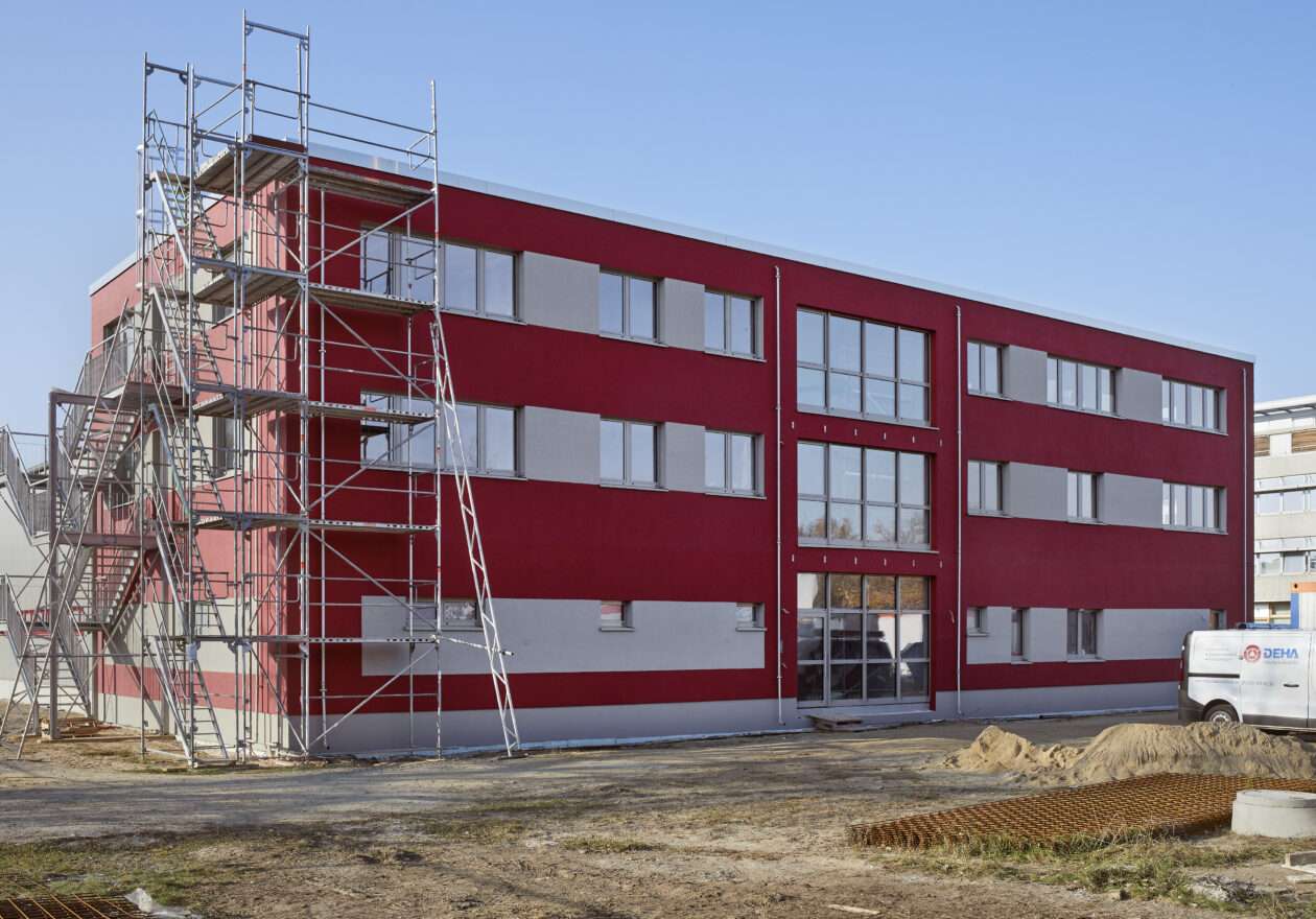 Exterior facade, spring 2022